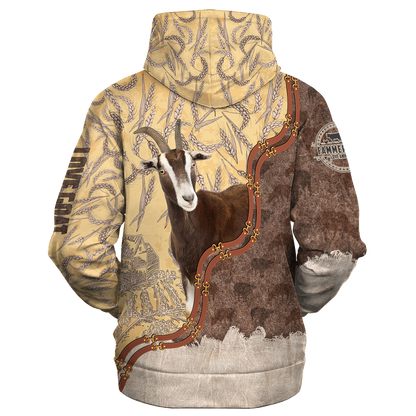 Goat Lovers In Barley Pattern Hoodie SO0501