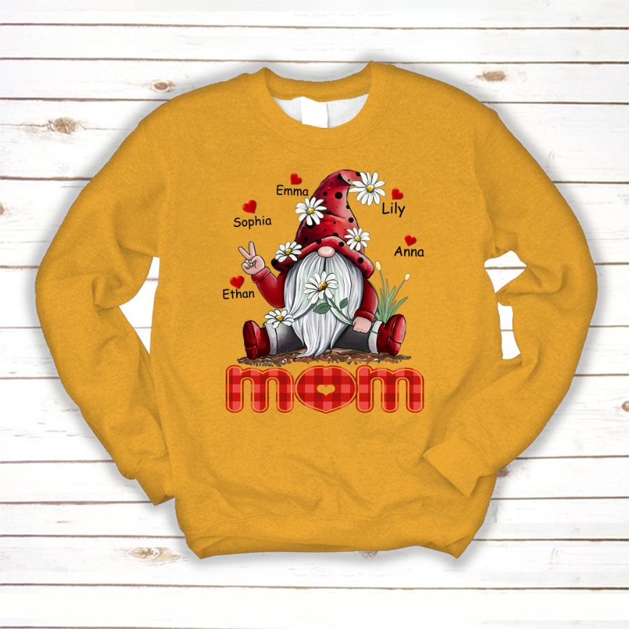 Mom Gnome Heart Kids VT22120072 Sweatshirt MI0959