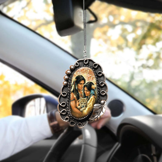 Cool Native American Car Hanging Ornament, Car Ornament OO0051