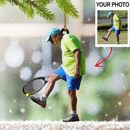 Personalized Photo Tennis Christmas Ornament Tennis Player Ornament Decorating For Christmas SO1203