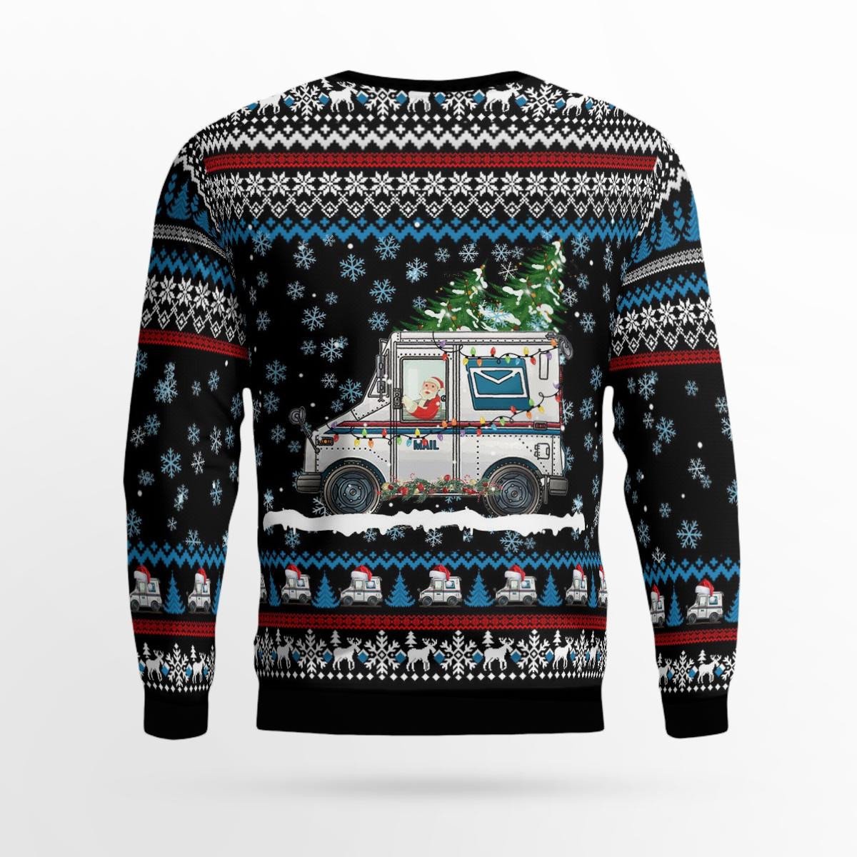 Postal Worker Christmas Aop Ugly Christmas Sweater, Gift For Postal Worker,Post Office Worker SO1152