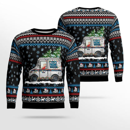 Postal Worker Christmas Aop Ugly Christmas Sweater, Gift For Postal Worker,Post Office Worker SO1152