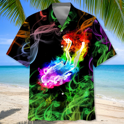 Scuba Diving Colorful Hawaiian Shirt, Idea Gift for Scuba Diver, Cool Hawaiian Shirt HO5549