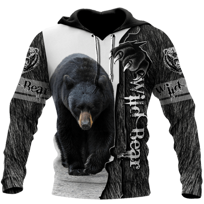 Personalized Name Bear 3D All Over Printed Hoodie Shirt, Idea Gift for Bear Lover, Christmas Shirt SO0428