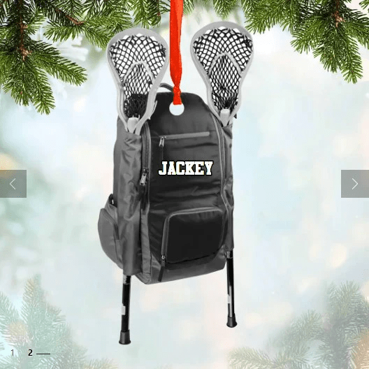 Personalized Hockey Bag Christmas acrylic Ornament Printed, hockey christmas ornament OO1804