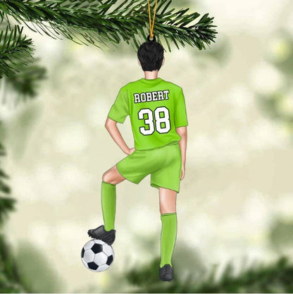 Personalized Soccer Player Christmas Ornament - Great Gift Idea For Soccer Players & Soccer Lovers SO1207