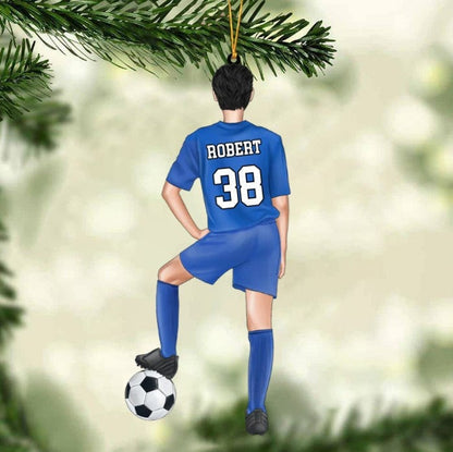 Personalized Soccer Player Christmas Ornament - Great Gift Idea For Soccer Players & Soccer Lovers SO1207