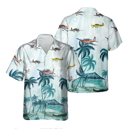 Vans Aircraft Rv-10 Rv10 Hawaiian Shirt, Hawaiian Shirt for Men Dad Veteran, Patriot Day, Aircraft Shirts HO5534