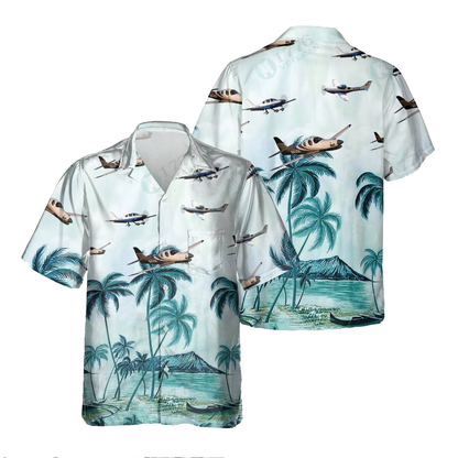 Lancair Aircraft Hawaiian Shirt, Hawaiian Shirt for Men Dad Veteran, Patriot Day, Aircraft Shirts HO5526