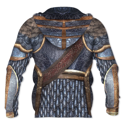 Vikings Mithril Armor Hoodie 3D Full Printed Hoodie With Viking Pattern, Viking Hoodie SO0451