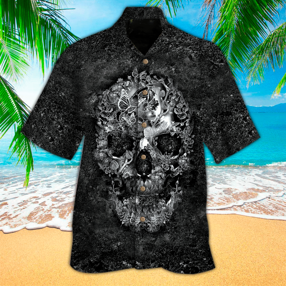 Skull Hawaii Shirt, Perfect Hawaiian Shirt For Skull Lover, Hawaiian shirt for men HO2927