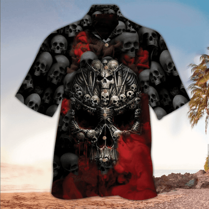 Skull 3D All printed Hawaii Shirt, Perfect Hawaiian Shirt For Skull Lover, Hawaiian shirt for men HO2929