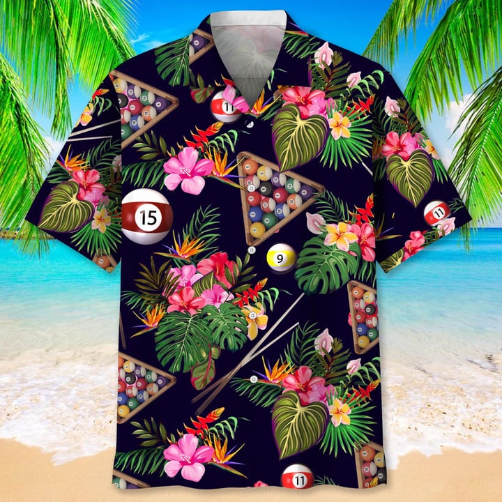 Tendpins Billiard Nature Tropical Hawaiian Shirt BIA0880