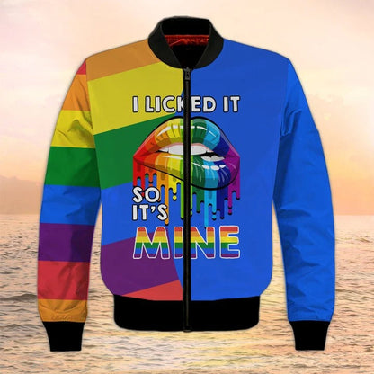 3D All Over Print LGBT Shirt, I Licked It So It's Mine Pride Hoodie, Couple Gay Clothing, LGBT Gifts TO2737