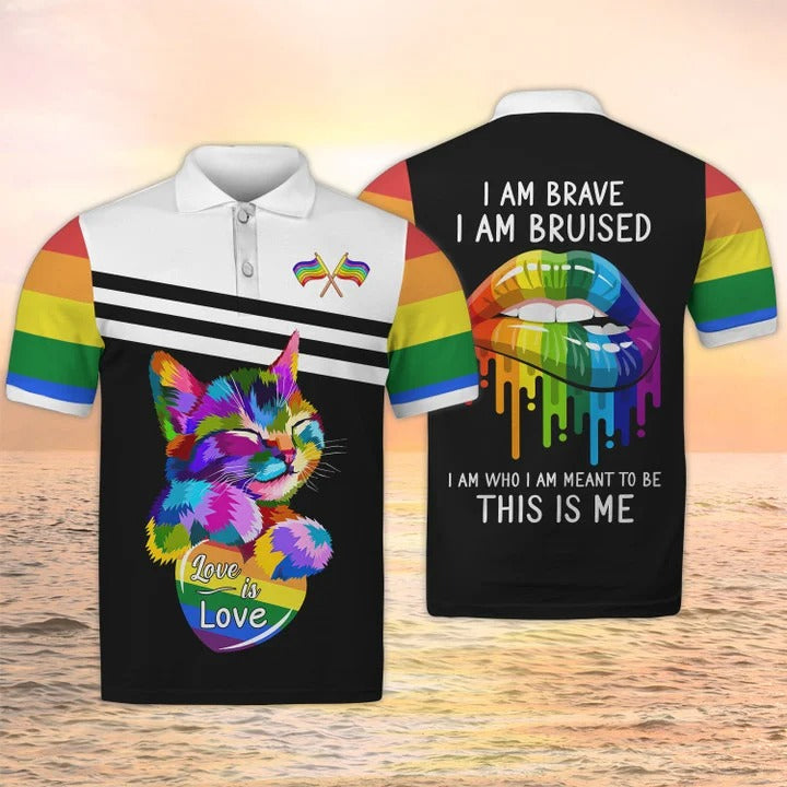 LGBT Cat Lovers I Am Bruised 3D Shirt, Lgbt Life, Pride Month Shirt TO2735