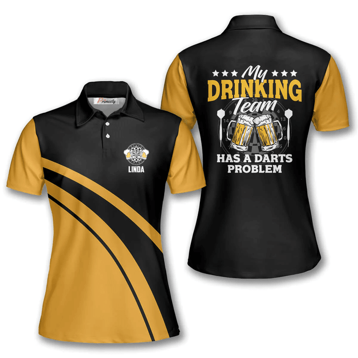 Tendpins My Drinking Team Has a Darts Problem Darts Personalized Name 3D Shirt DMA0337