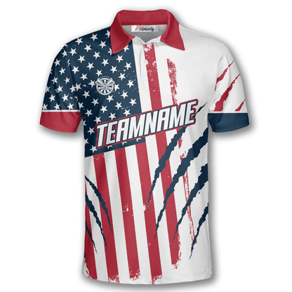 Tendpins Eagle Scratches American Flag Darts Personalized Name And Team Name 3D Shirt DMA0296