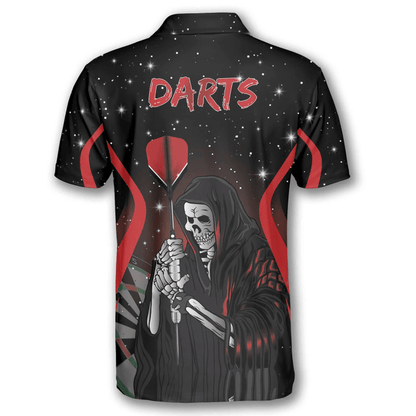 Tendpins Darts Grim Reaper Stars Personalized Name 3D Shirt DMA0261