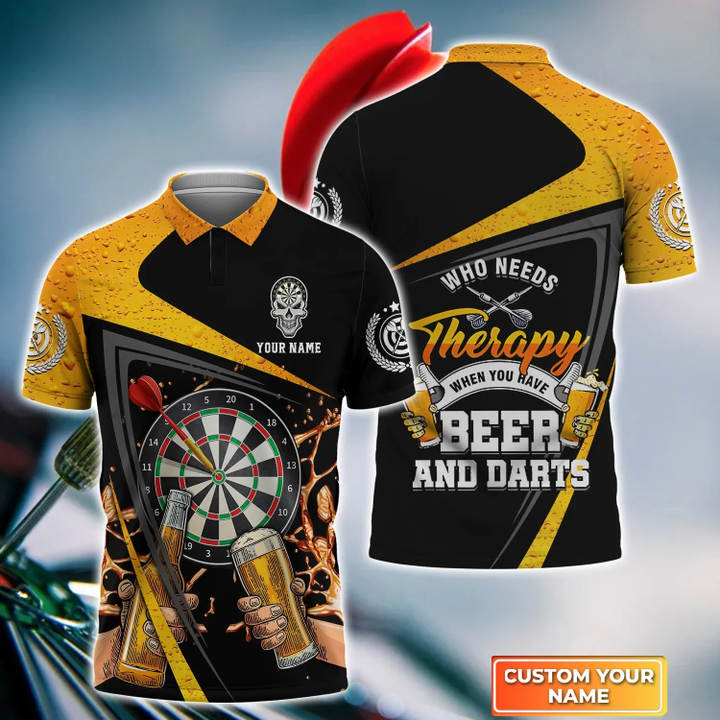 Tendpins Darts And Beer Drinking Personalized Name 3D Shirt DMA0243