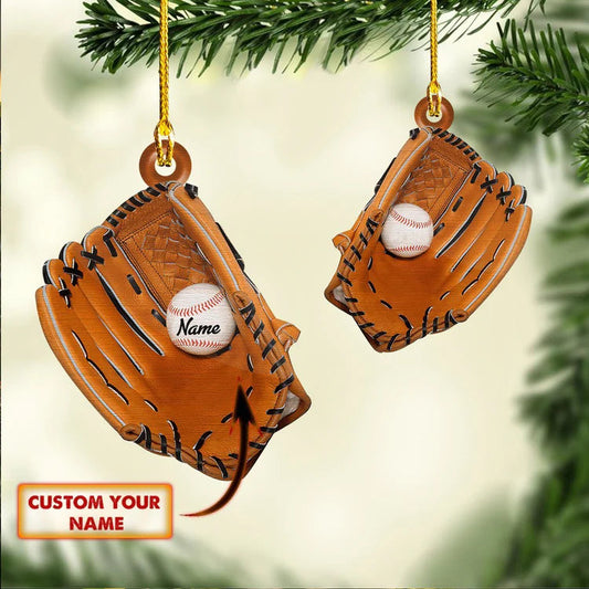 Ornament Baseball Glove - Ornament Christmas - Gift for Baseball Son OO4434