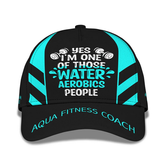 Love Fitness Aqua Fitness Coach Classic Cap 3D Baseball Cap CA0348