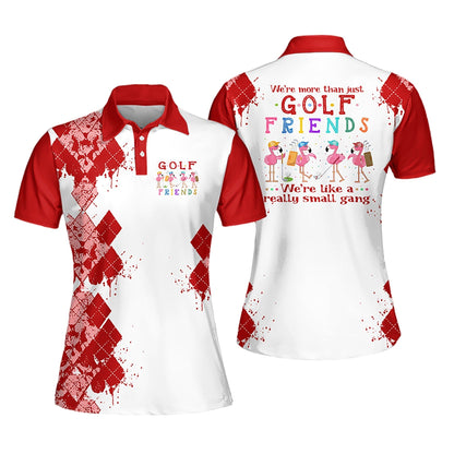 We're More Than Just Golf Friends Sleeveless Short Sleeve Polo Shirt I0207