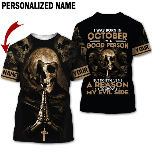 Personalized Name Birthday Outfit October Guy 3D All Over Printed Outfit 311 Birthday Shirt TO2837