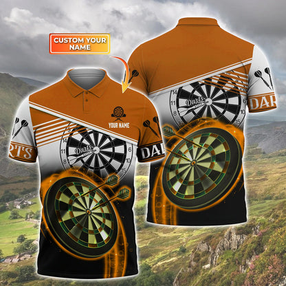 3D All Over Print Dart Multi Color Polo Shirt, Unisex Shirt for Man Women, Uniform Dart Team DMO0148