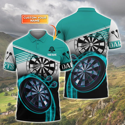 3D All Over Print Dart Multi Color Polo Shirt, Unisex Shirt for Man Women, Uniform Dart Team DMO0148