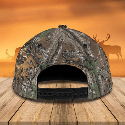 Personalized Deer Hunting Cap Gift for Dad and Son, 3D Classic Cap All Over Printed for Hunters SO0171