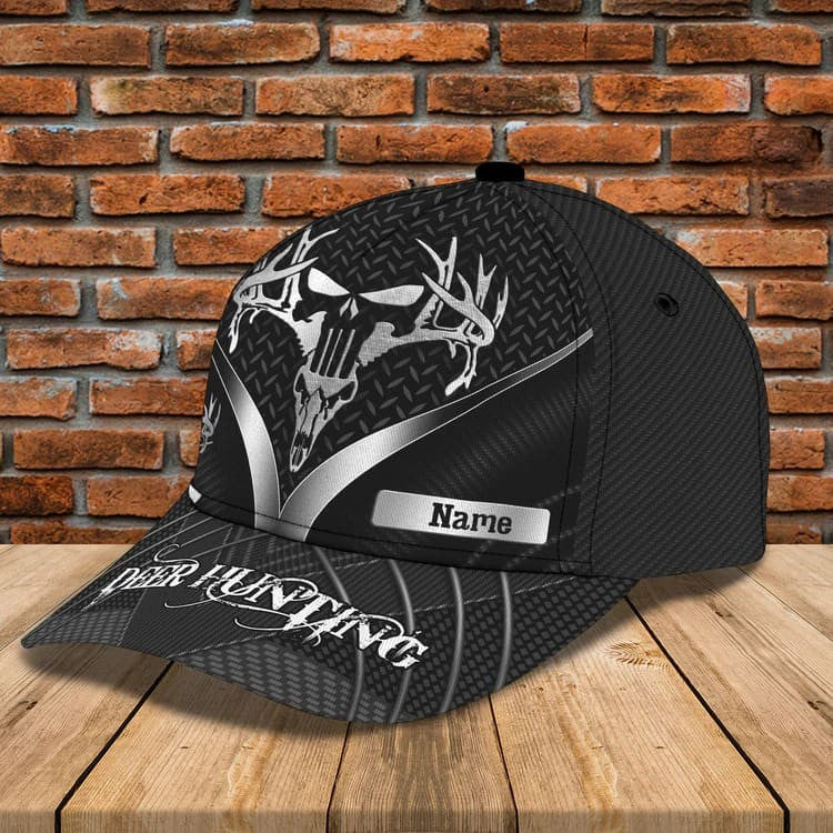 Personalized Deer Hunting Cap Gift for Dad and Son, 3D Classic Cap All Over Printed for Hunters SO0171