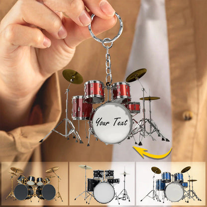 Drums Styles Colorful Drums Personalized Acrylic Keychain - Gift For Drummer KO0179