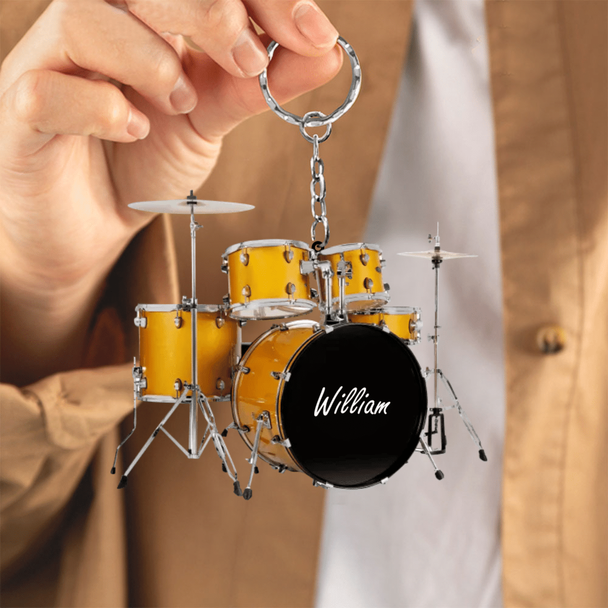 Drums Styles Colorful Drums Personalized Acrylic Keychain - Gift For Drummer KO0179