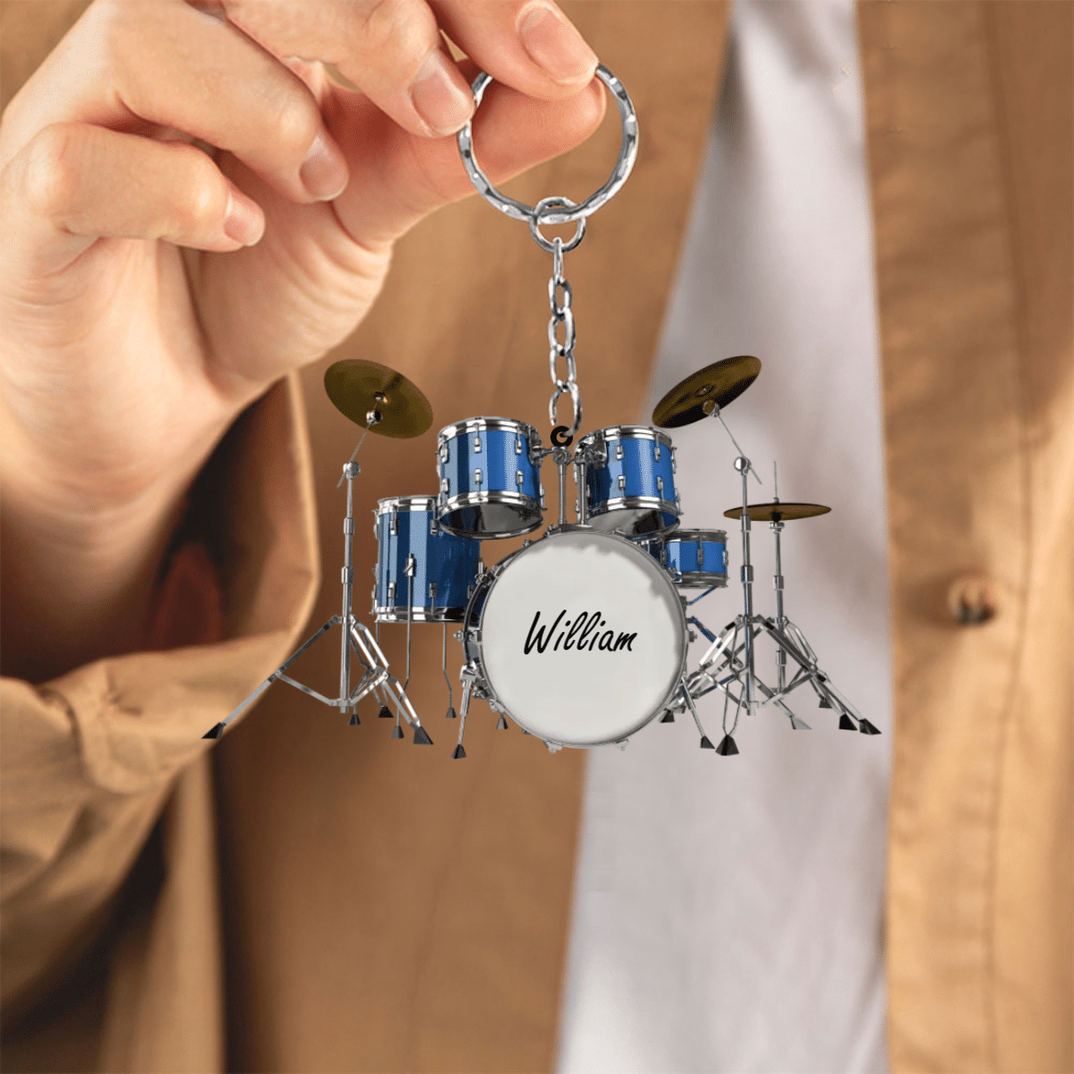 Drums Styles Colorful Drums Personalized Acrylic Keychain - Gift For Drummer KO0179