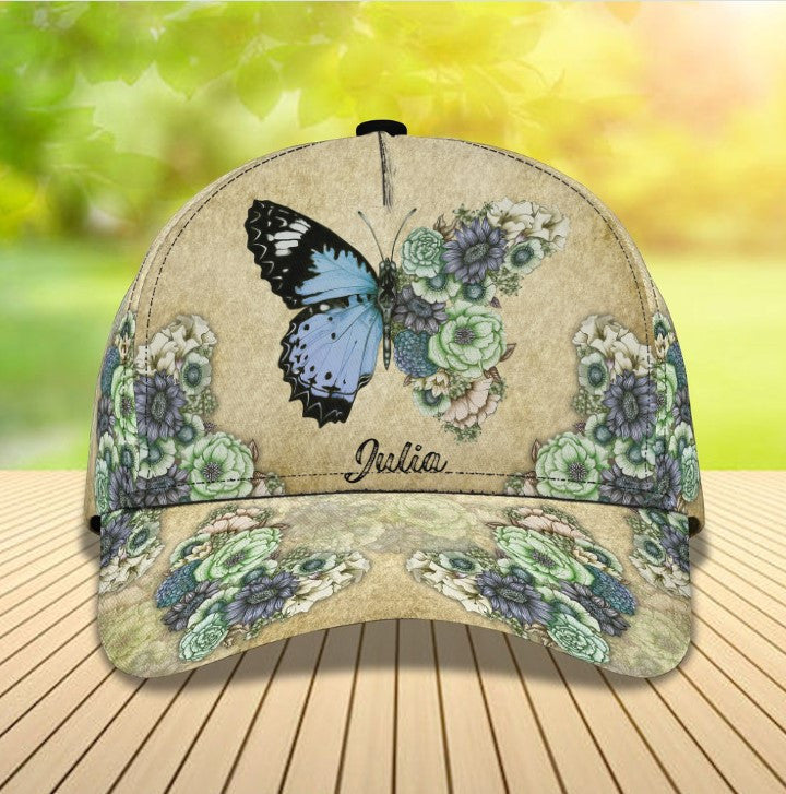 Steampunk Butterfly - Personalized Butterfly Cap, Steampunk Butterfly Hat SO0403