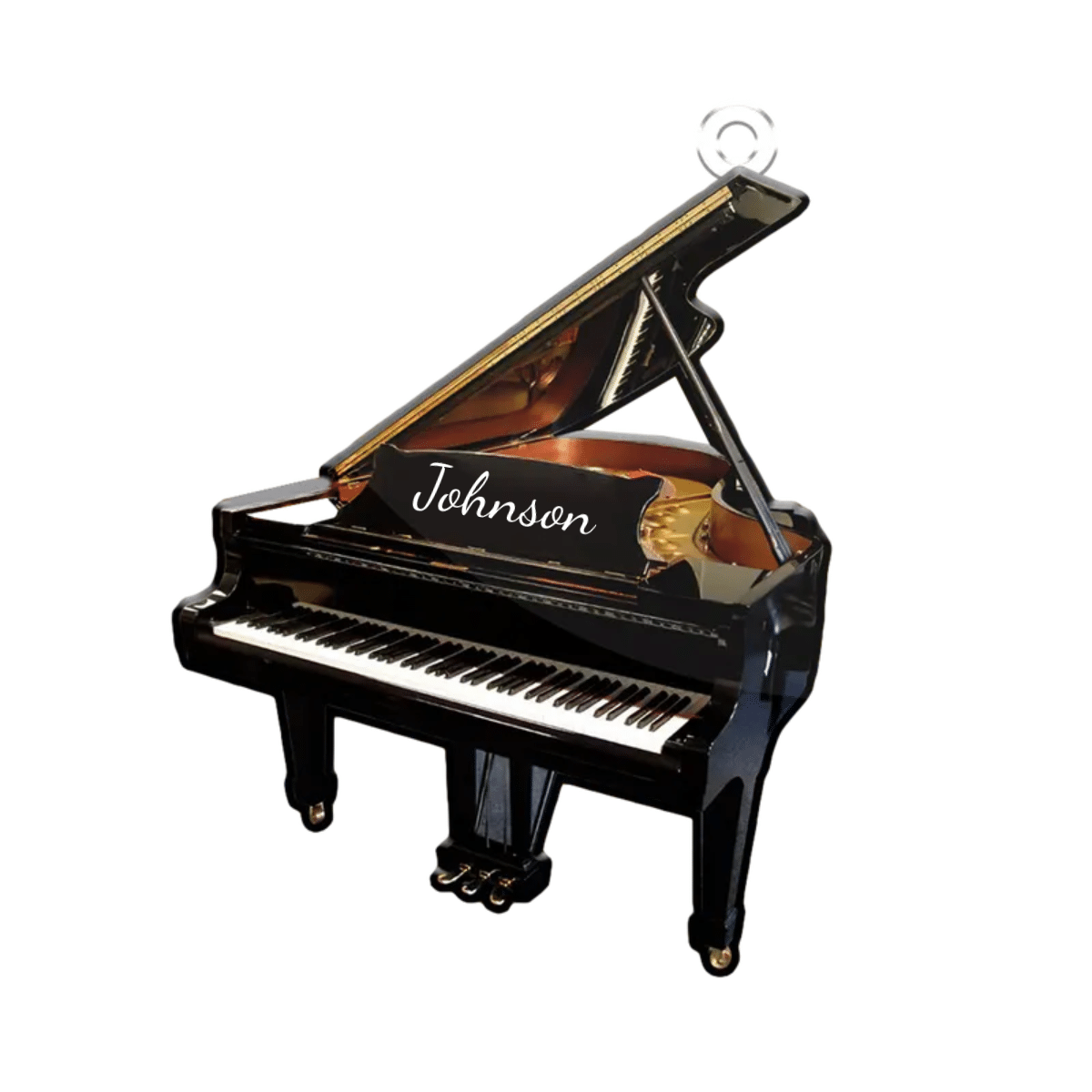 Personalized Piano Acrylic Keychain for Piano Player, Gift for Daughter and Son Piano Keychain KO0177