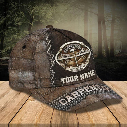 Customized Carpenter Hat for Dad's Birth's Day Gift, Carpenter 3D Cap All Over Printed SO0401