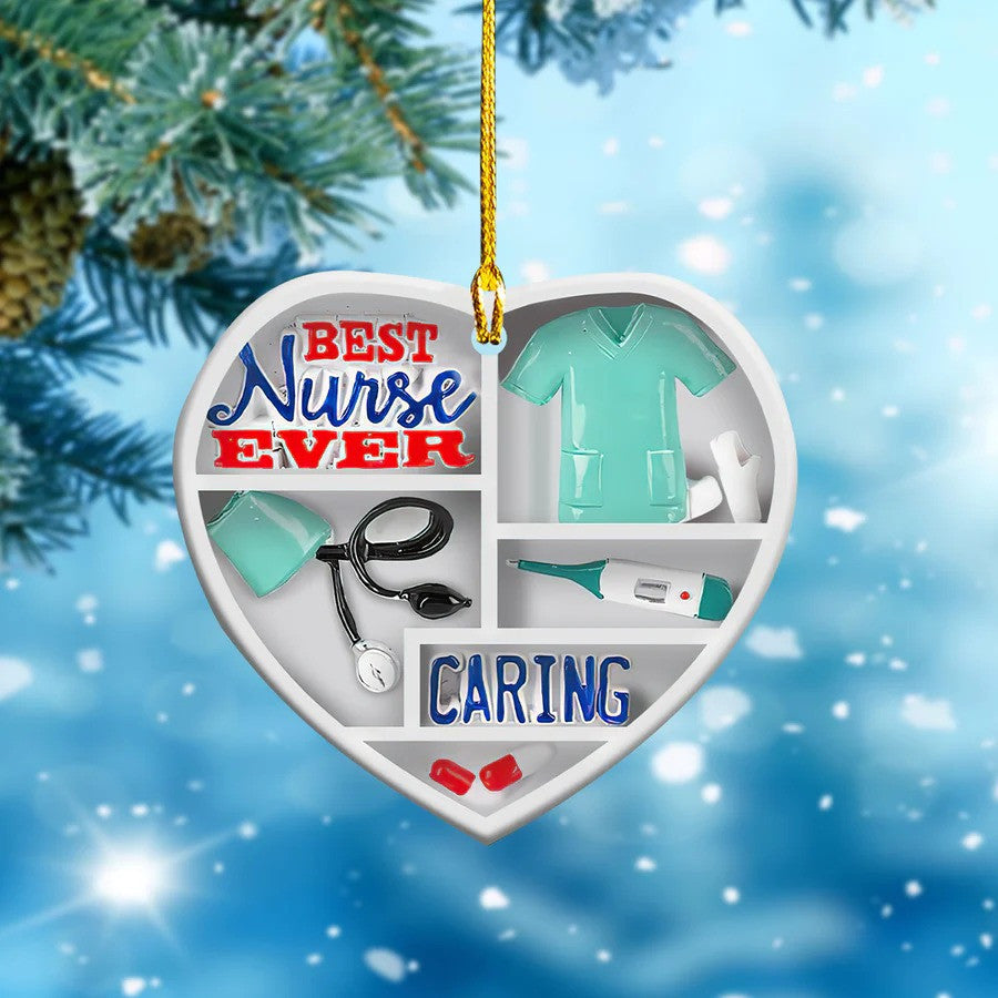 Best Nurse Ever Caring Acrylic Ornament for Nurse OO3739