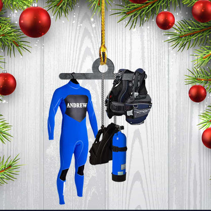 Custom Scuba Diving Custom Acrylic Ornament Full Set for Diver OO3728