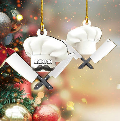 Customized Chef Hat Acrylic Ornament Custom Shape Chef Ornament OO3682