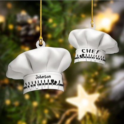 Customized Chef Hat Acrylic Ornament Custom Shape Chef Ornament OO3682