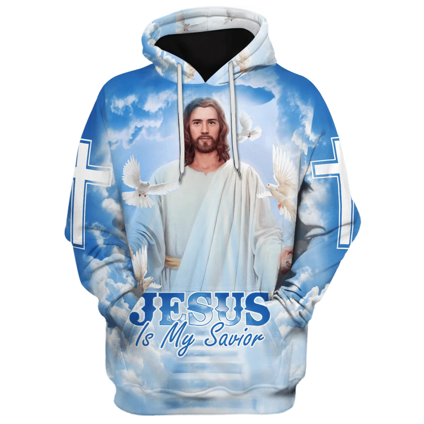 Jesus Is My Savior Hoodie 3D Full Print Jesus Hoodie SO0457