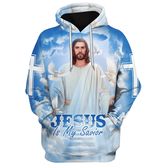 Jesus Is My Savior Hoodie 3D Full Print Jesus Hoodie SO0457