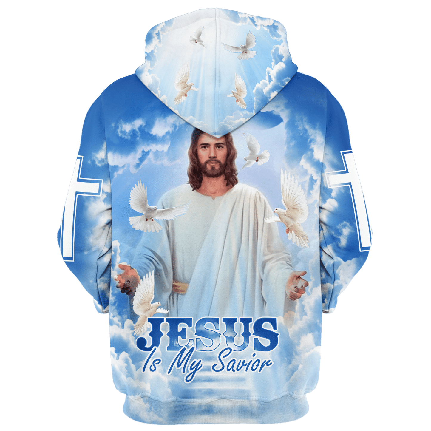 Jesus Is My Savior Hoodie 3D Full Print Jesus Hoodie SO0457