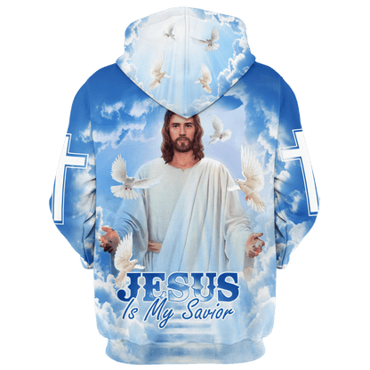 Jesus Is My Savior Hoodie 3D Full Print Jesus Hoodie SO0457