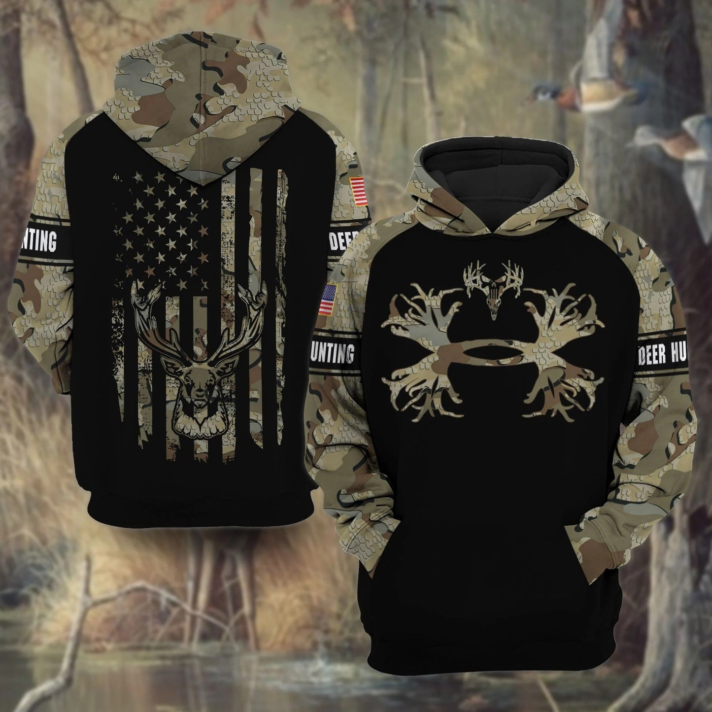 Premium Deer Hunting Hoodie 3D All Over Print Limited Edition Multicolor Hunting Hoodie Gift For Hunter SO0455