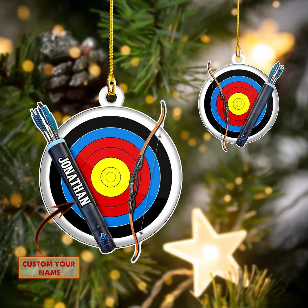 Personalized Archery Custom Shaped Acrylic Ornament for Archery Players OO2460