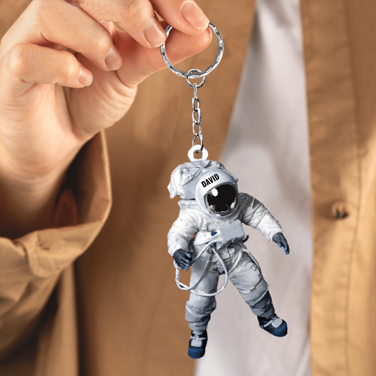 Personalized Astronaut Flat Acrylic Keychain for Astronaut KO0204