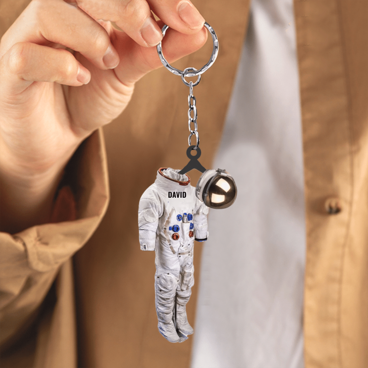 Personalized Astronaut Flat Acrylic Keychain for Astronaut KO0204