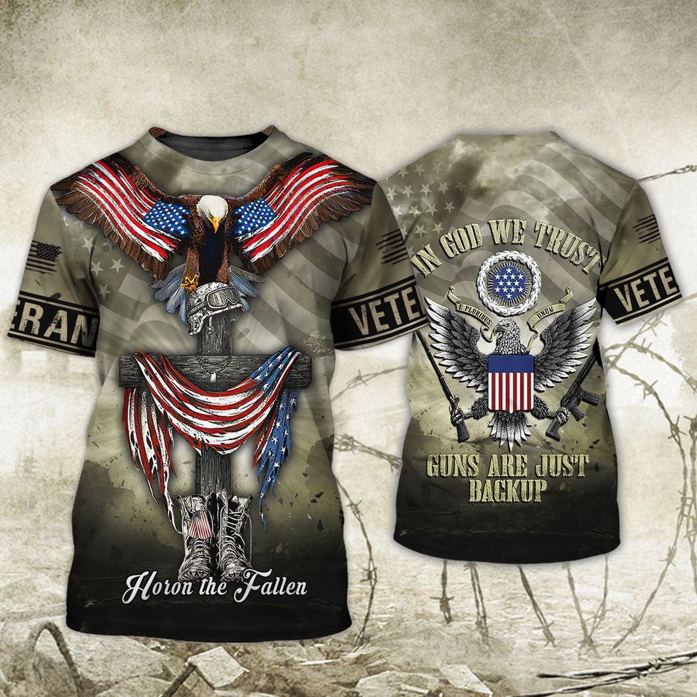 Veteran Honor The Fallen 3D Hawaii Shirt, American Veteran Hoodie, Veteran Design On Clothing TO2764